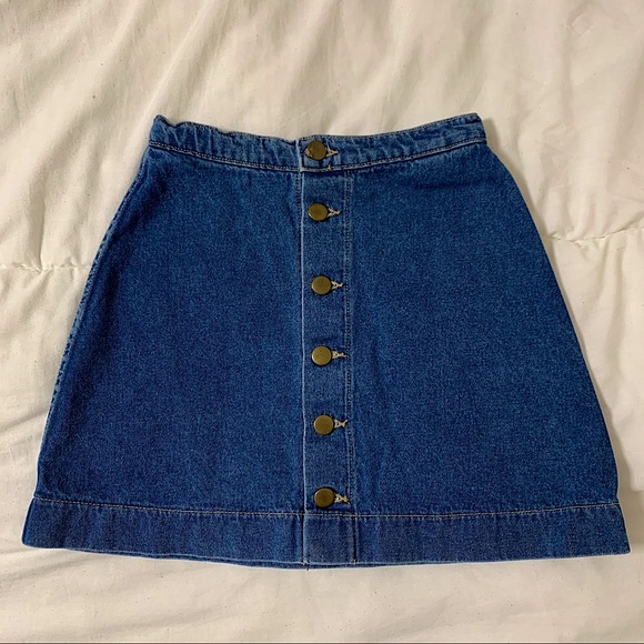 American Apparel Dresses & Skirts - American Apparel Denim Button-up Skirt